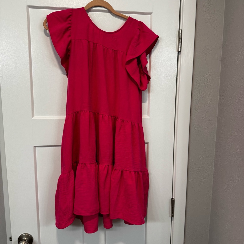 Pink Ruffled Dress